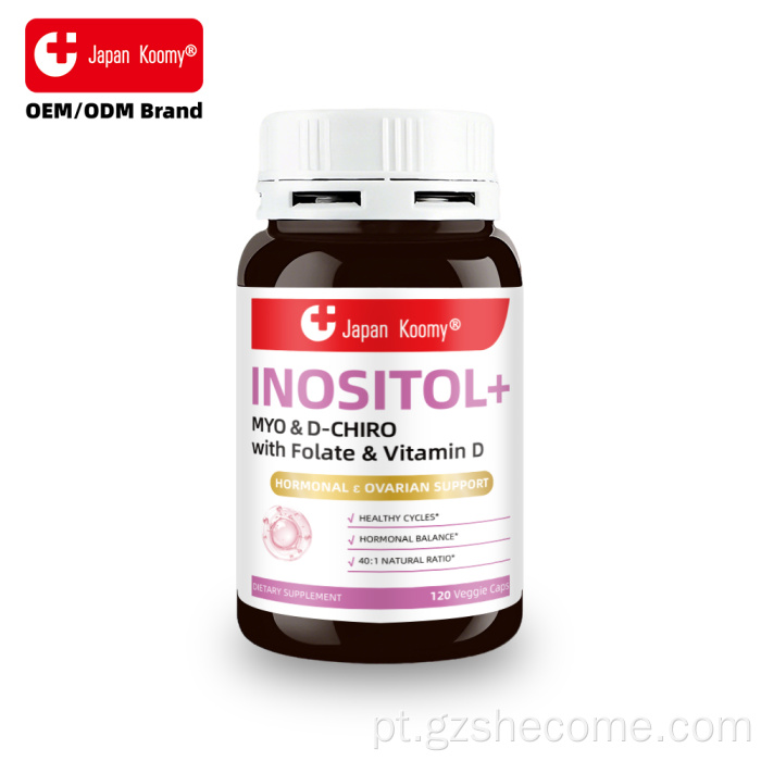 Cápsulas de Inositol Myo e D Chiro Equilíbrio Hormonal